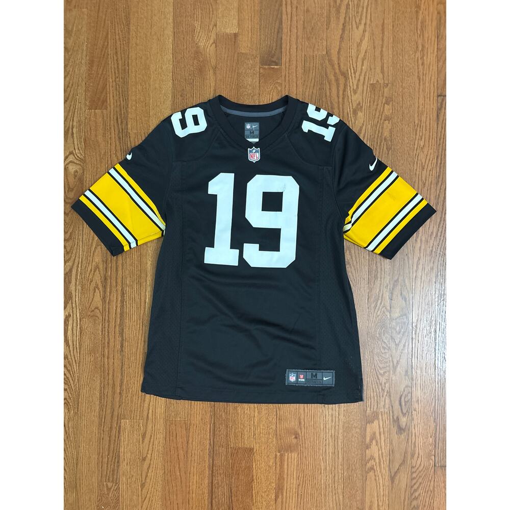 Pittsburg Steelers Nike Smith-Schuster 19 On Field Black Jersey Men's Medium EUC